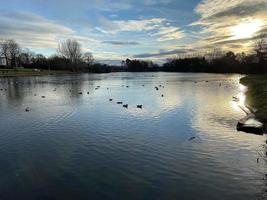 A view of Nantwich Lake in Cheshire in the summer photo