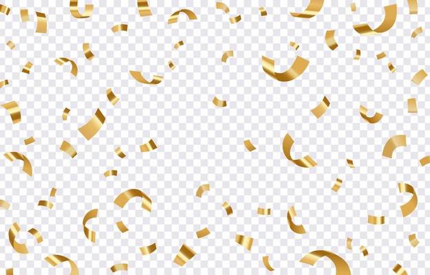 Confetti Element Transparent Background