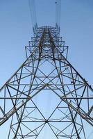 High voltage tower, Electricity transmission power lines photo