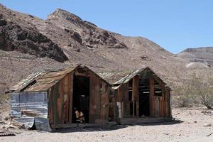 Abandoned houses in Death Valley, California photo