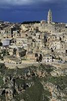 View over the historic buildings of Matera, Italy photo