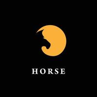 Horse logo vector. vector