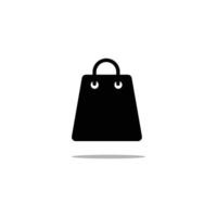 Hand bag shopping icon vector. vector