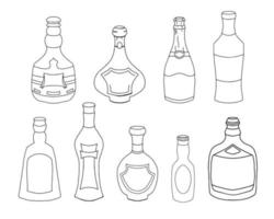 green alcohol bottle 11036512 Vector Art at Vecteezy