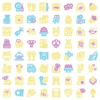 Wedding service icons set outline vector. Party catering vector neon