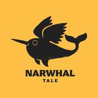 Narwhal Tale Logo vector