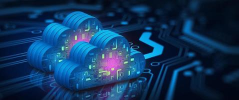 Cloud computing technology internet storage network. photo