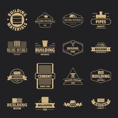 Building Materials Logo Vector Art, Icons, and Graphics for Free Download