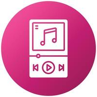 Music Player Icon Style vector