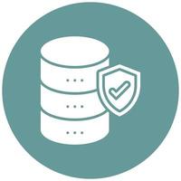 Database Security Icon Style vector