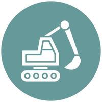 Backhoe Icon Style vector