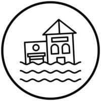 Flood Icon Style vector