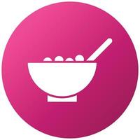 Cereal Bowl Icon Style vector