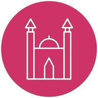 Mosque Icon Style vector