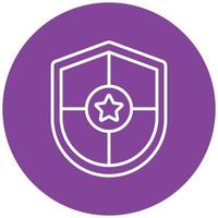 Police Shield Icon Style vector