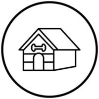 Pet House Icon Style vector