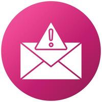 estilo de icono de alerta de correo electrónico vector