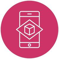Augmented Reality Icon Style vector