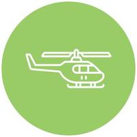 Army Helicopter Icon Style vector