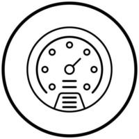 Speedometer Icon Style vector