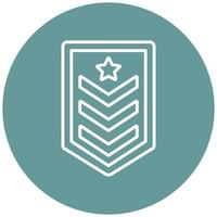 Army Chevron Icon Style vector