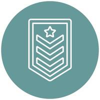 Army Chevron Icon Style vector