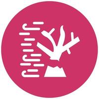 Tree Broken Icon Style vector