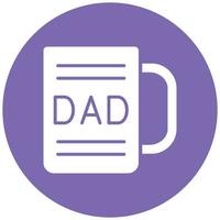 DAD Mug Icon Style vector