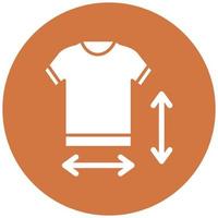 Clothes Measurement Icon Style vector