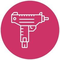 Uzi Icon Style vector