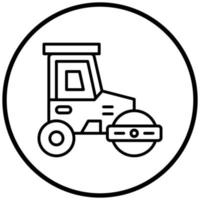 Road Roller Icon Style vector