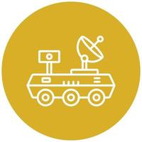 Mars Rover Icon Style vector