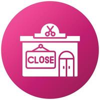 Close Shop Icon Style vector