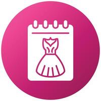 Dress Sketch Icon Style vector