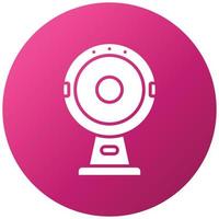 Round Webcam Icon Style vector