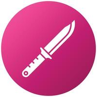 estilo de icono de cuchillo vector