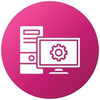 Workstation Icon Style vector