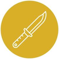 estilo de icono de cuchillo vector