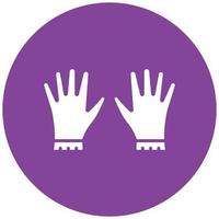 Hand Gloves Icon Style vector