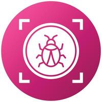 Virus Scan Icon Style vector