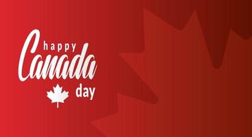 Banner, background, canada independence day. Illustration of maple leaf symbol with copy space area. Silhouette vector