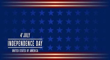 Banner, background, Fourth of July Independence Day. Abstract design with text and copy space area. Star, sparkling vector