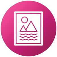 Photo Frame Icon Style vector