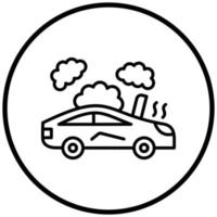 Broken Car Icon Style vector