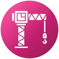 Tower Crane Icon Style vector