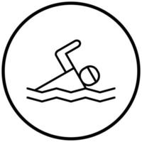 Swimming Pool Icon Style vector