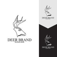 Deer vector icon illustration design