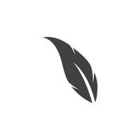 Feather logo vector template