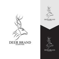 Deer vector icon illustration design