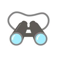 Vector illustration of binoculars on white background.